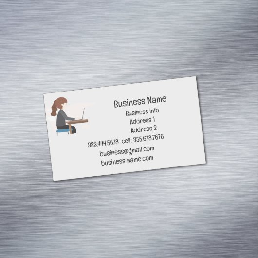 勤務先カスタム名の確認者 マグネット名刺 (インサイチュ)