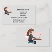 勤務先カスタム名の確認者 名刺 (正面/裏面)