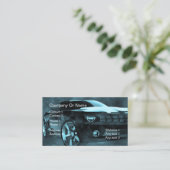 勤務先プ車のロファイルカード 名刺 (スタンド正面)