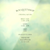 勤務先情報を使用した営業時間 ウィンドウサイン (シート3)