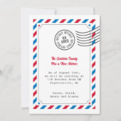 勤務先通話軍隊の移動アナウンス 招待状 (正面)