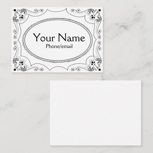 勤務先/通話カード 名刺 (正面/裏面)