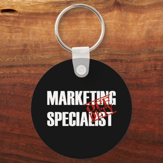 勤務外のマーケティングスペシャリストDARK キーホルダー (正面)