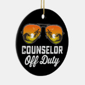 勤務外カウンセラーのサングラス最終日 セラミックオーナメント (右)
