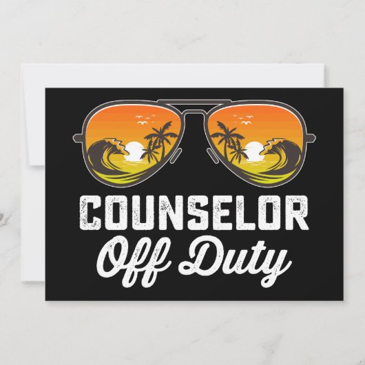 勤務外カウンセラーのサングラス最終日 招待状 (正面)