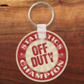 勤務時間外の統計 キーホルダー (正面)