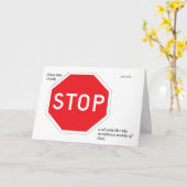 勤続ストップ式あいさつカードに署名 カード (黄色い花)