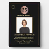 勤続年月従業員写真カスタム賞 フォトプラーク (正面)