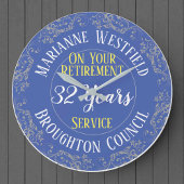 勤続年議会退職賞 ラージ壁時計