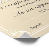 勤続表彰状 ポスター (角)