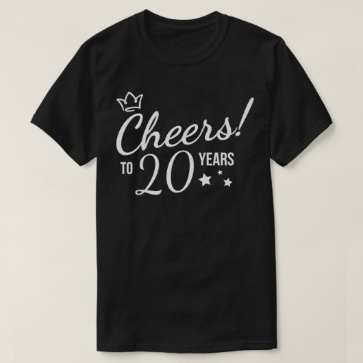 勤続記念応援20年P Tシャツ (デザイン正面)