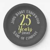 勤続退職賞等 ペーパープレート (正面)