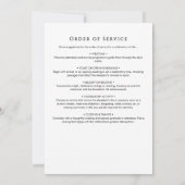 勤続順の思い出の中で 招待状 (裏面)