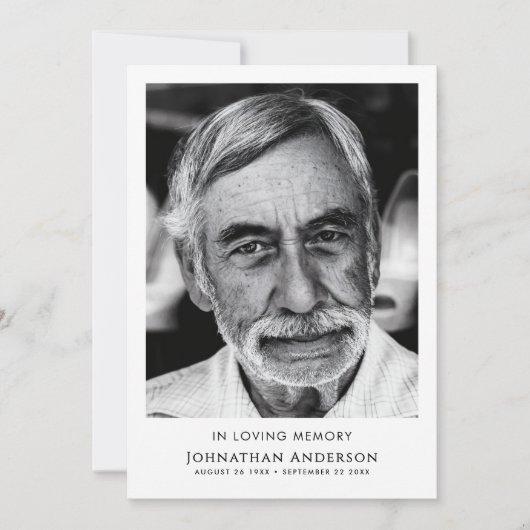 勤続順の思い出の中で 招待状 (正面)