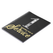 勤続1年分の従業員謝礼インセンティブ ノートブック (左側)