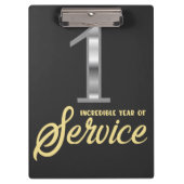 勤続1年目の従業員記念日 クリップボード (正面)