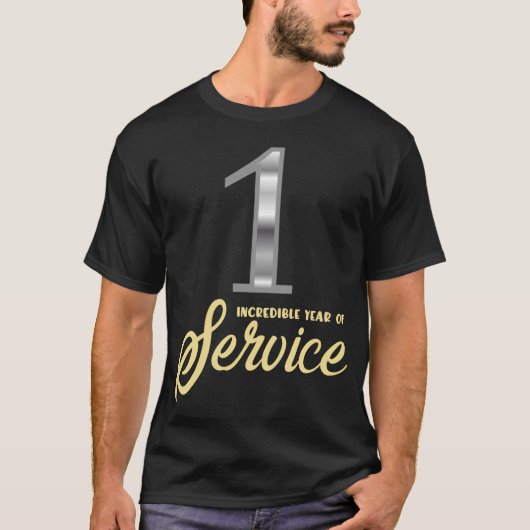 勤続1年表彰 Tシャツ (正面)