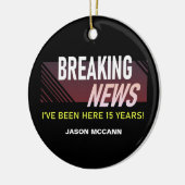 勤続15周年記念従業員在職 セラミックオーナメント (左)