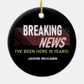 勤続15周年記念従業員在職 セラミックオーナメント (裏面)