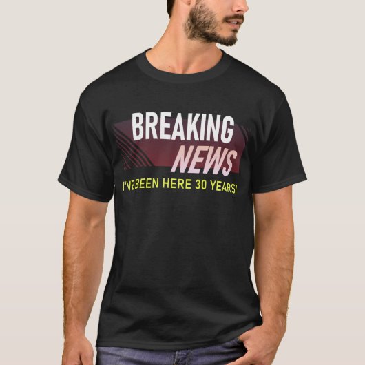 勤続30周年記念 30年勤続表彰ギフト Tシャツ (正面)
