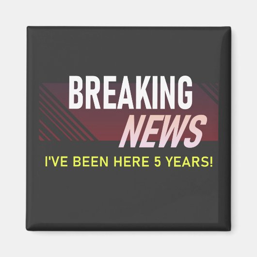 勤続5周年記念5年 マグネット (正面)