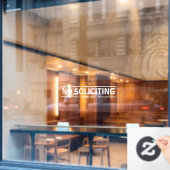 勧誘お断り ウィンドウサイン (カフェ窓)