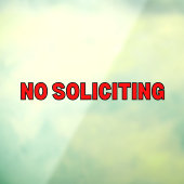 勧誘お断り 赤黒アウトライン ビジネスドア ウィンドウサイン (シート3)