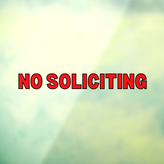 勧誘お断り 赤黒アウトライン ビジネスドア ウィンドウサイン (シート3)