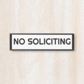 勧誘しない サインプレート (正面)