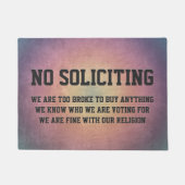 勧誘しない ドアマット (正面)