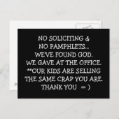 勧誘しない ポストカード (正面/裏面)