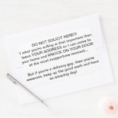 勧誘しない 長方形シール (封筒)