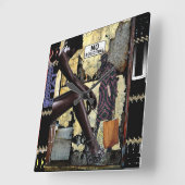 勧誘するな！ スクエア壁時計 (傾斜)