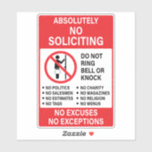 勧誘なし シール (シート)