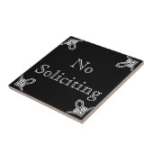 勧誘なし – スペインの白いタイル タイル (側面)