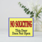 勧誘なし、ドアは開かない ポストカード (スタンド正面)