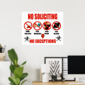 勧誘なし ポスター (ホームオフィス)