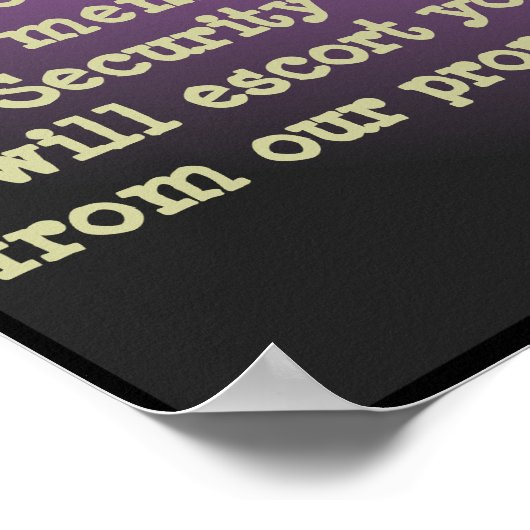 勧誘なし ポスター (角)