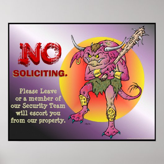 勧誘なし ポスター (正面)