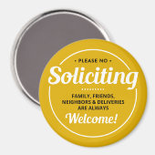 勧誘なし（編集可能）玄関ドア玄関Ma マグネット (正面/裏面)