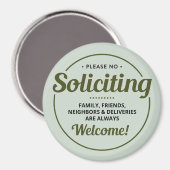 勧誘なし（編集可能）玄関 マグネット (正面/裏面)