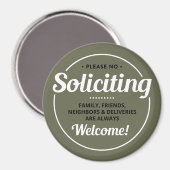 勧誘なし（編集可能）玄関 マグネット (正面/裏面)