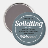 勧誘なし（編集可能）玄関 マグネット (正面/裏面)