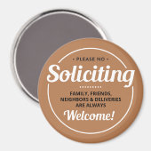 勧誘なし（編集可能）玄関 マグネット (正面/裏面)