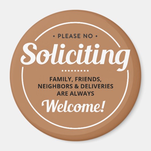 勧誘なし（編集可能）玄関 マグネット (正面)