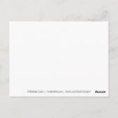 勧誘のサインなし – ベビーを起こさない ポストカード (裏面)