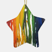 勧誘の溶かされたクレヨン セラミックオーナメント (左)