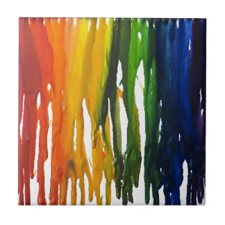 勧誘の溶かされたクレヨン タイル