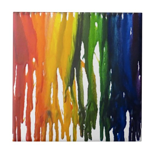 勧誘の溶かされたクレヨン タイル (正面)