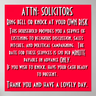 勧誘サイン ポスター